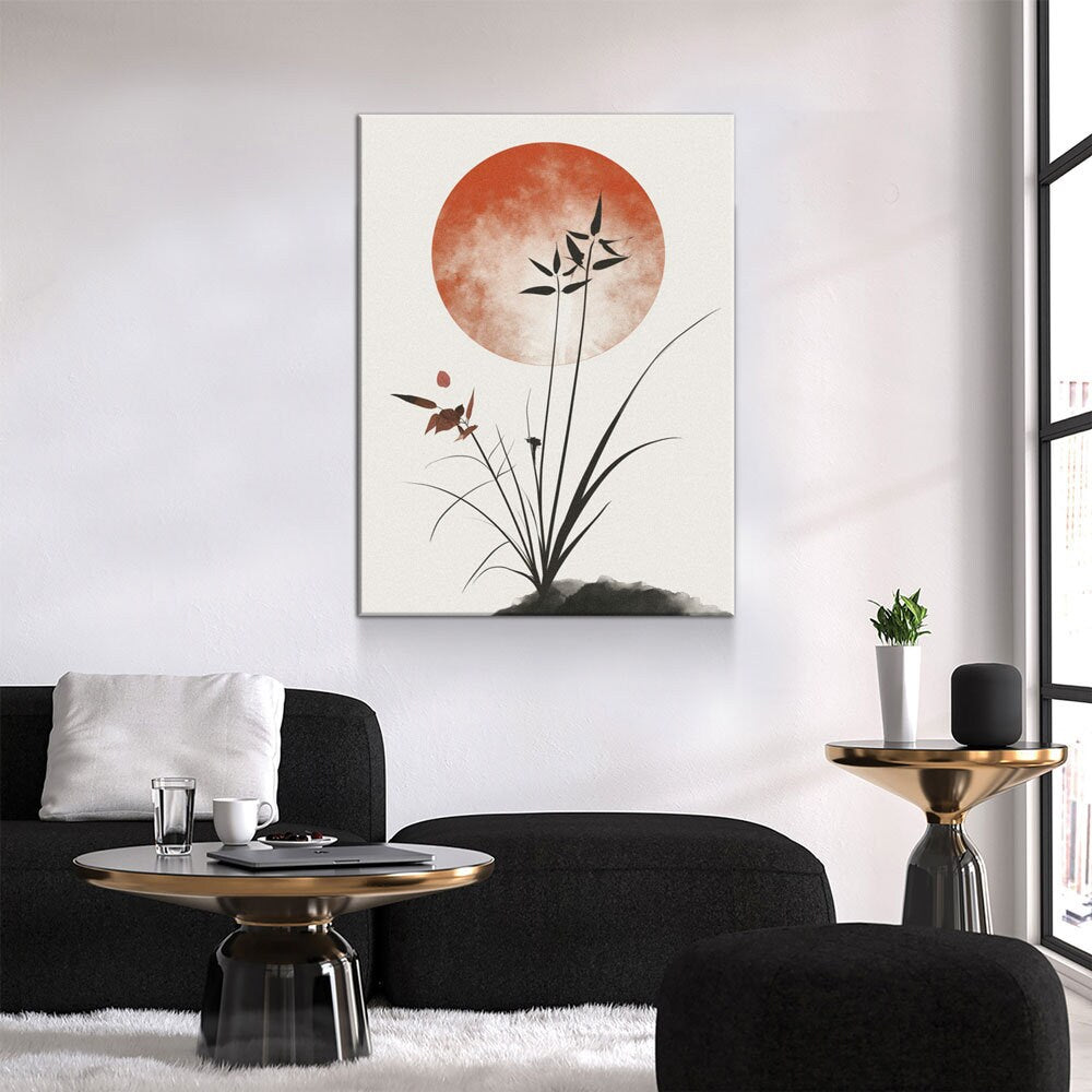 Japandi Minimalist Style Canvas Wall Art, Japandi Art, Japanese Wall Art, Japandi Decor, Japandi Zen Wall Art, Minimalist Art, Earthy Art - Royal Crown Pro