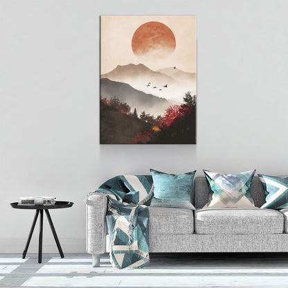 Japandi Zen Style Canvas Wall Art, Japandi Art, Japanese Wall Art, Japandi Decor, Japandi Art Print, Minimalist Art, Earthy Art - Royal Crown Pro