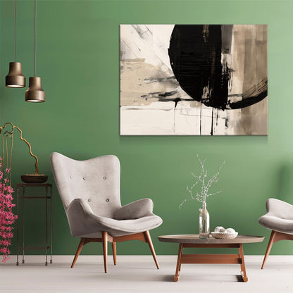 Japandi Style Canvas Wall Art, Monochromatic Japandi Art, Japanese Wall Art, Japandi Decor, Japandi Zen Wall Art, Minimalist Art, Earthy Art - Royal Crown Pro