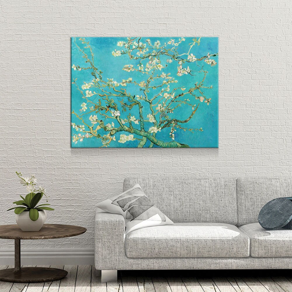 Vincent Van Gogh Almond Blossom Canvas Wall Art, Vincent Van Gogh Art Print, Almond Blossom Print, 1890 Vintage Art Print, Japanese Ukiyo-e - Royal Crown Pro