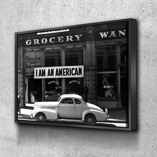 I Am An American Print, Dorothea Lange Photograph, 1942, Vintage Photo, American Patriotism, Immigrants, Dorothea Lange Print, Oakland CA - Royal Crown Pro