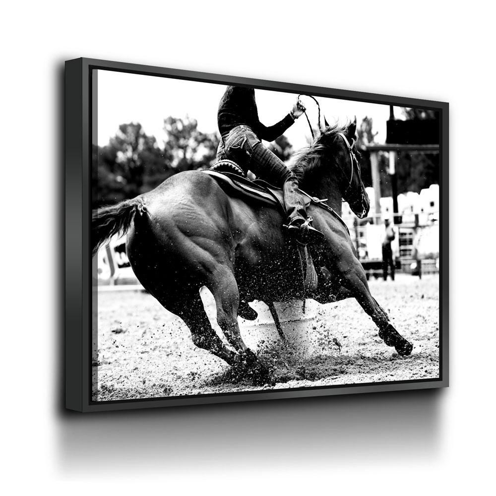 Barrel Racing Girl Canvas Wall Art, Barrel Racer, Cowgirl Decor, Cowgirl Barrel Racing, Western Decor, Barrel Racer Rodeo Art, Horse Riding - Royal Crown Pro