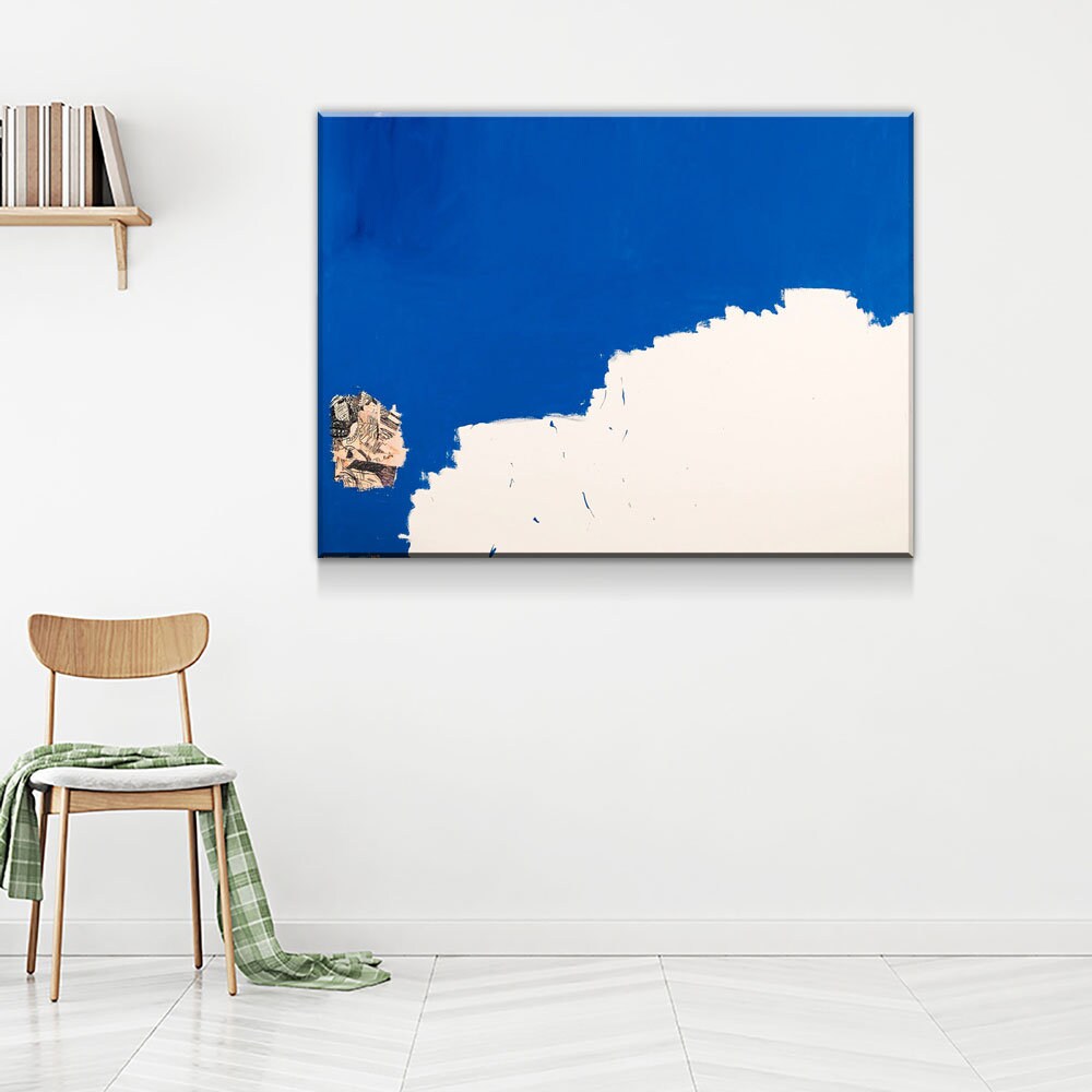 Untitled Blue, Abstract Art, Modern Wall Art, Neo Expressionism - Royal Crown Pro