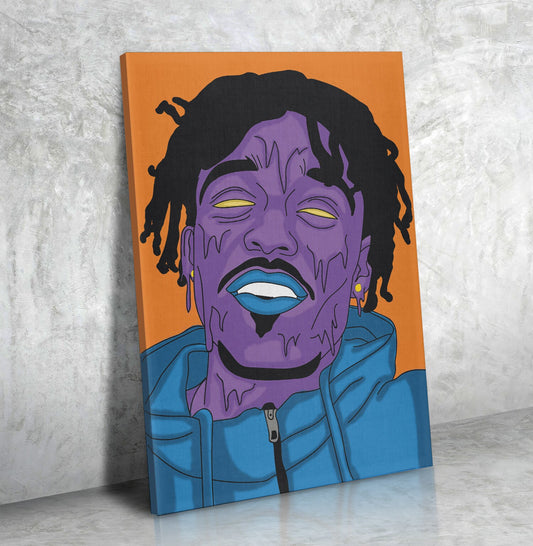 Lil Uzi Canvas Wall Art, Hip Hop Trap Decor, Lil Uzi Art, Pop Art, Music Decor, Rap Artist, Street Art - Royal Crown Pro