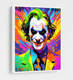 The Joker Canvas Wall Art, Abstract Joker Print - Royal Crown Pro