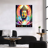 Namaste Canvas Wall Art, Abstract Namaste Print, Namaste Decor, Vibrant Namaste Art, Sanskrit, Affirmation Of Unity, Equality & Oneness - Royal Crown Pro