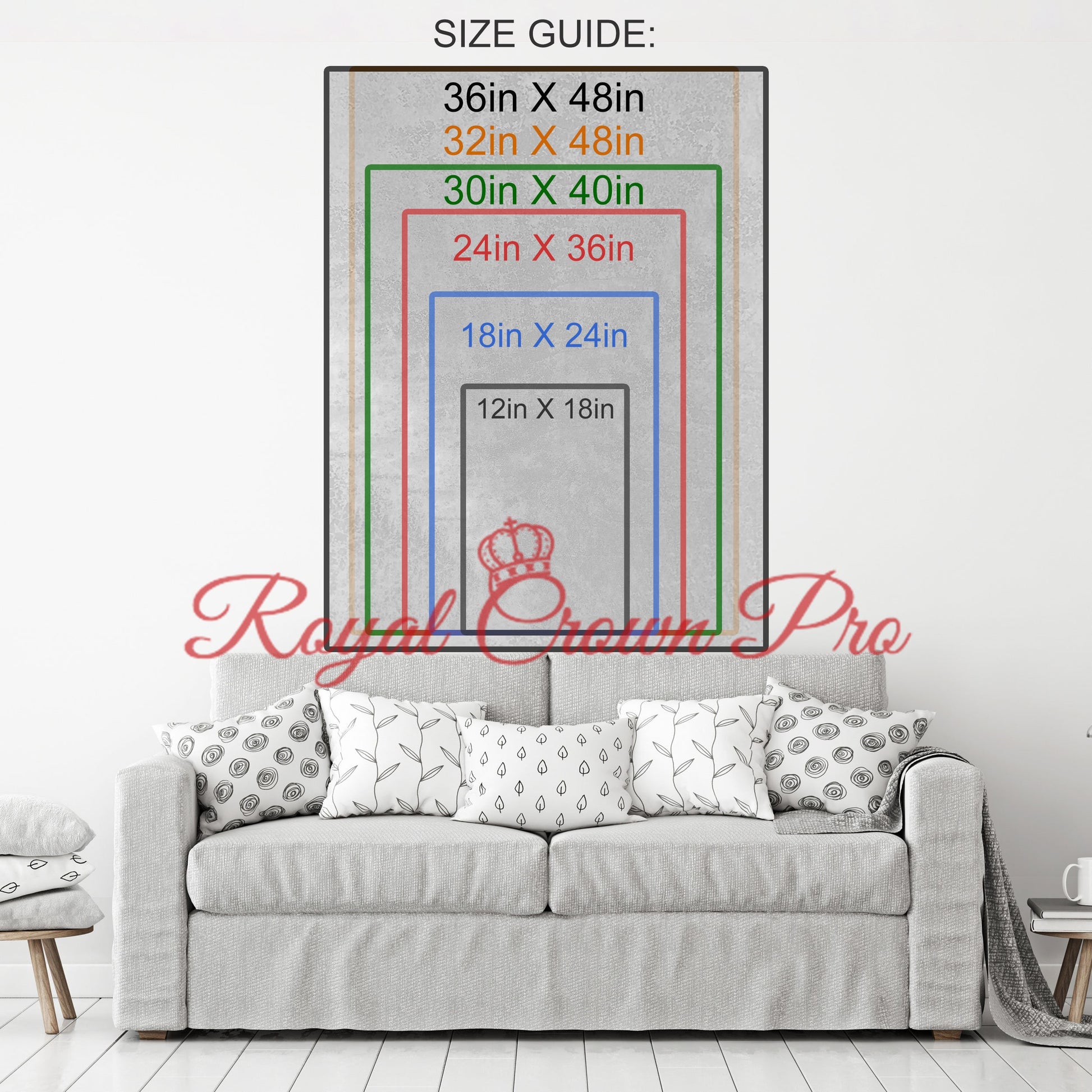 The Panda Canvas Wall Art, Abstract Panda Print, Animal Decor, Panda Decor, Vibrant Panda Art, Giant Panda Art - Royal Crown Pro