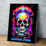 Gaming Zone Canvas Wall Art, Gamers Decor Perfect for A Game Room Or Dorm, Gaming Zone Decor, Teenage Decor, Gamers Print - Royal Crown Pro