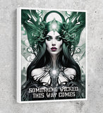 Something Wicked This Way Comes Canvas Wall Art, Dark Fantasy Art, Fantasy Decor, Witch Decor - Royal Crown Pro