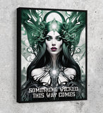Something Wicked This Way Comes Canvas Wall Art, Dark Fantasy Art, Fantasy Decor, Witch Decor - Royal Crown Pro