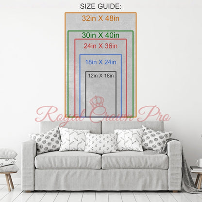 And He Shall Be Called King Of Kings Canvas Wall Art, Religious Decor - Royal Crown Pro