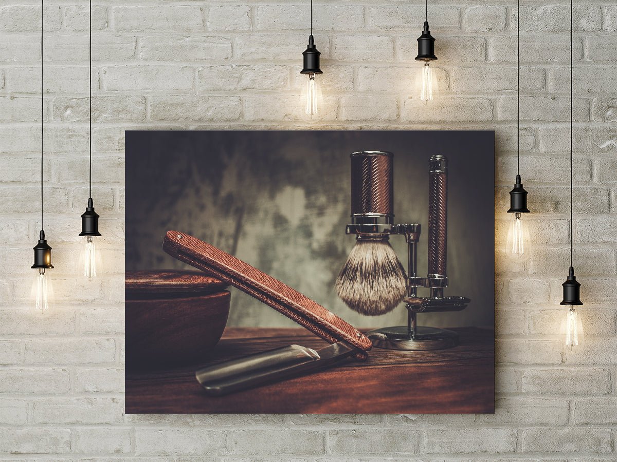 Barber Shop Vintage Canvas Wall Art, Barber Shop Decor - Royal Crown Pro