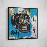 Blue Head Canvas Wall Art, Abstract Art, Modern Wall Art, Neo Expressionism - Royal Crown Pro