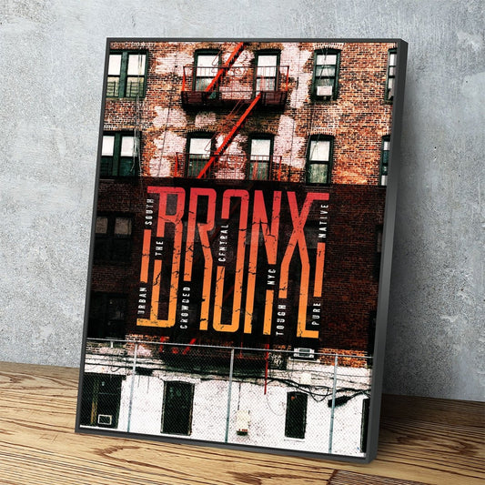 Bronx Canvas Wall Art,Urban Decor, New York Wall Art - Royal Crown Pro