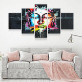 Buddha Mind Abstract 5-Piece Wall Art Canvas - Royal Crown Pro