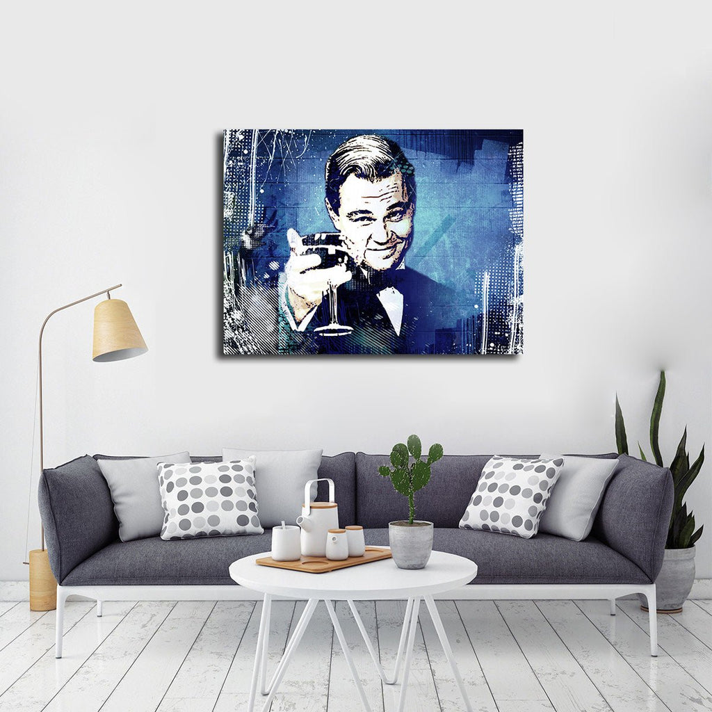 Cheers The Great Gatsby Canvas Wall Art Motivational Wall Decor - Royal Crown Pro
