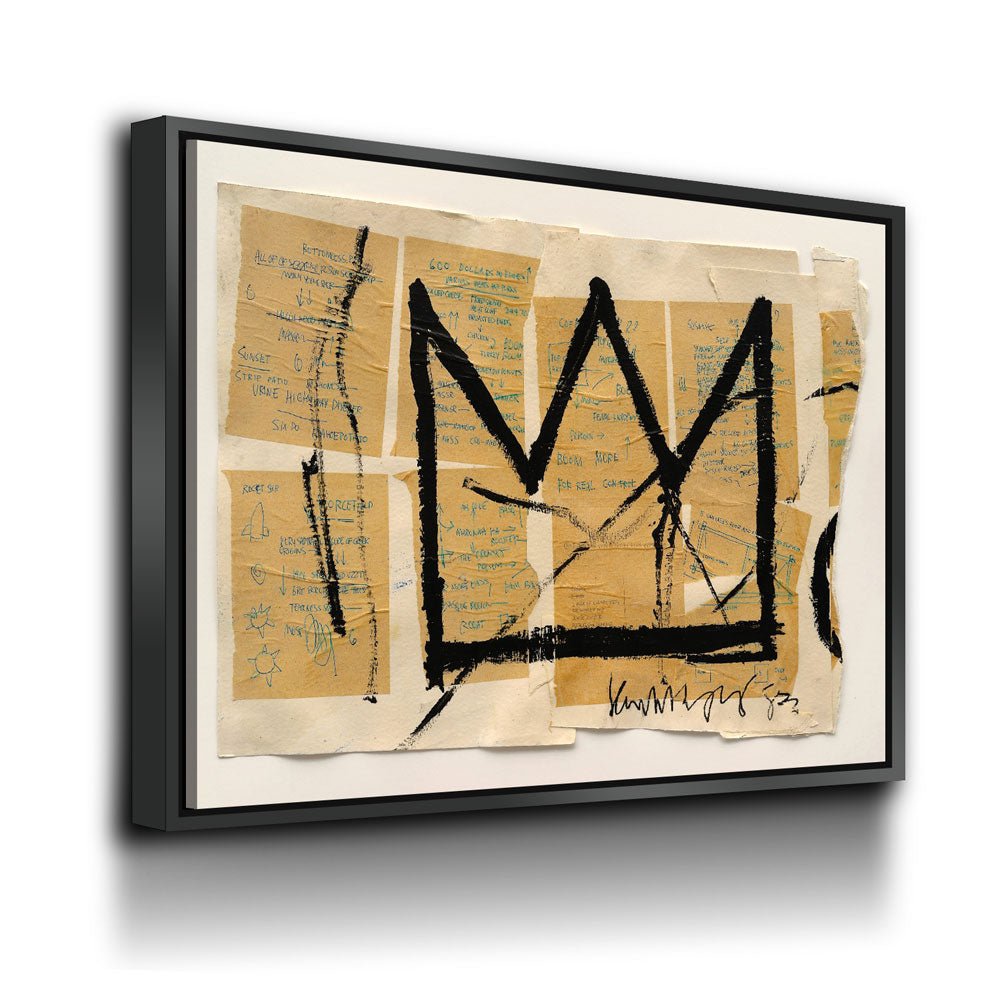 Crown Canvas Wall Art, Abstract Art, Modern Wall Art, Neo Expressionism - Royal Crown Pro