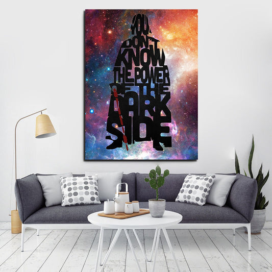 Darth Vader Abstract Canvas Wall Art - Royal Crown Pro