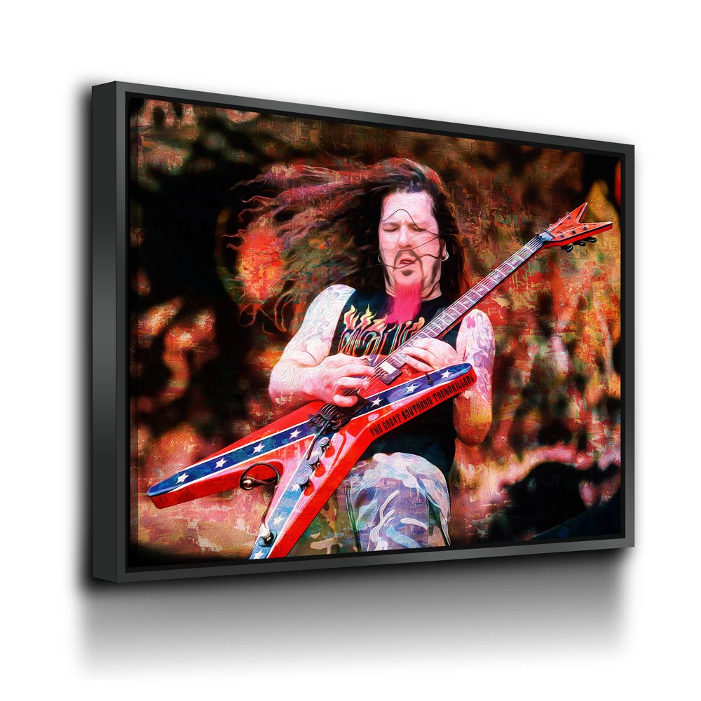 Dimebag Canvas Wall Art, Abstract Dimebag Darrell Guitar Legend - Royal Crown Pro