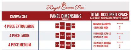 Duck Hunting 4-Piece Wall Art Canvas, Duck Hunting Decor - Royal Crown Pro