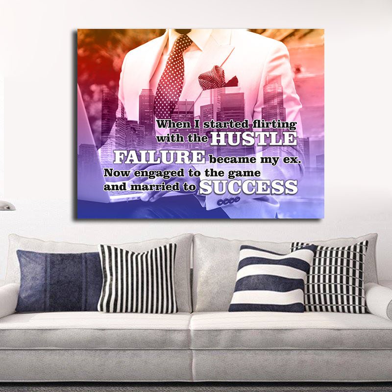 Failure Became My Ex Wall Art Canvas - Royal Crown Pro