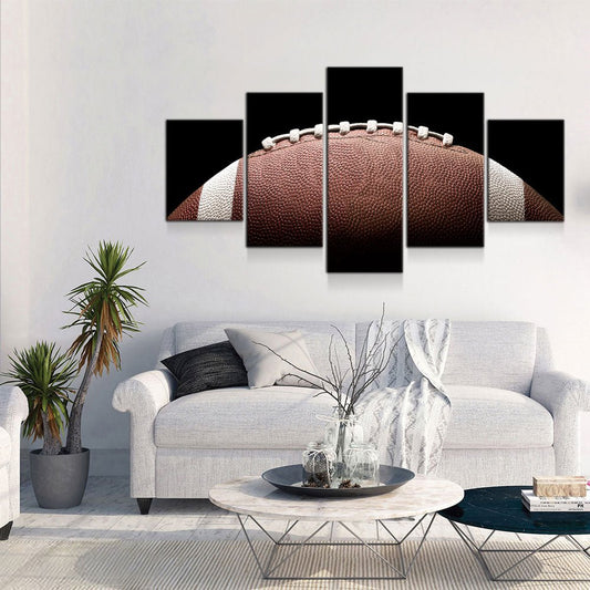 Football Canvas Wall Art, Football Decor, 5-Piece Wall Art - Royal Crown Pro