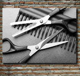 Hair Salon Decor Canvas Wall Art, Barber Shop Decor, Hair Salon Framed Canvas Wall Art - Royal Crown Pro