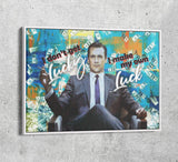 I Don't Get Lucky I Make My Own Luck Canvas Wall Art, Harvey Specter Quote, Suits Quote - Royal Crown Pro