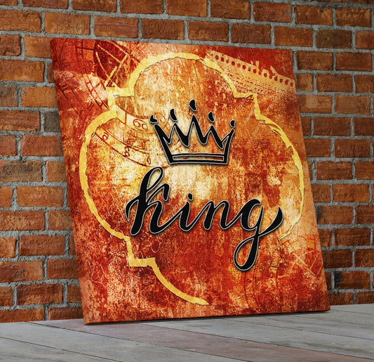 King And Queen Crown Wall Decor Canvas Wall Art - Royal Crown Pro
