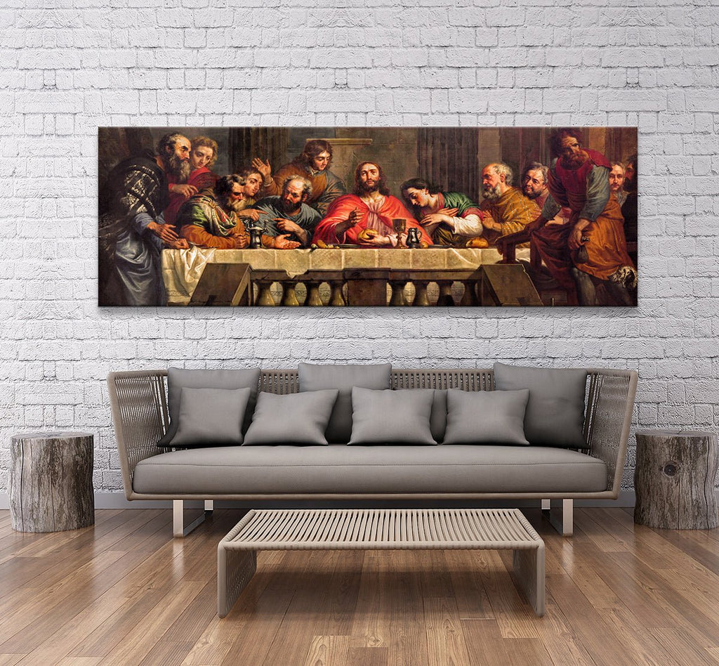 Last Supper Canvas Wall Art, Leonardo da Vinci, Da Vinci, The Last Supper Canvas - Royal Crown Pro