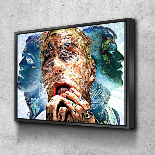 Lil Peep Sides Canvas Wall Art - Royal Crown Pro
