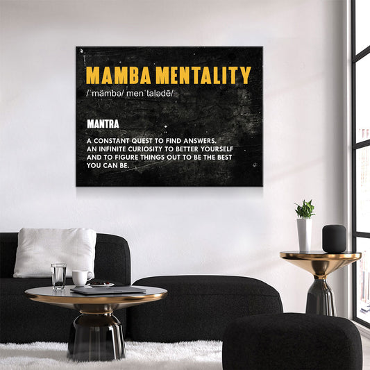 Mamba Mentality Canvas Wall Art - Royal Crown Pro