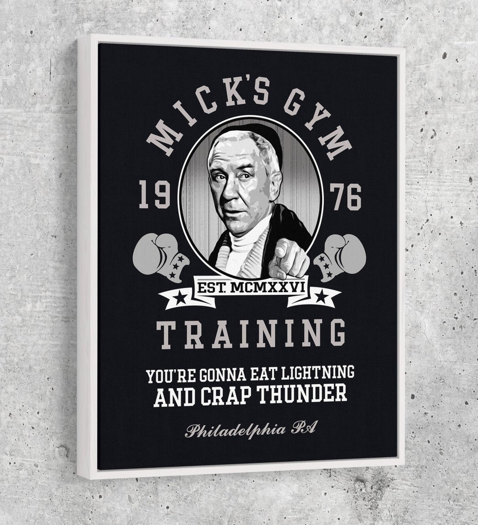 Mick's Gym Canvas Wall Art, Motivational Wall Art, Rocky Decor - Royal Crown Pro