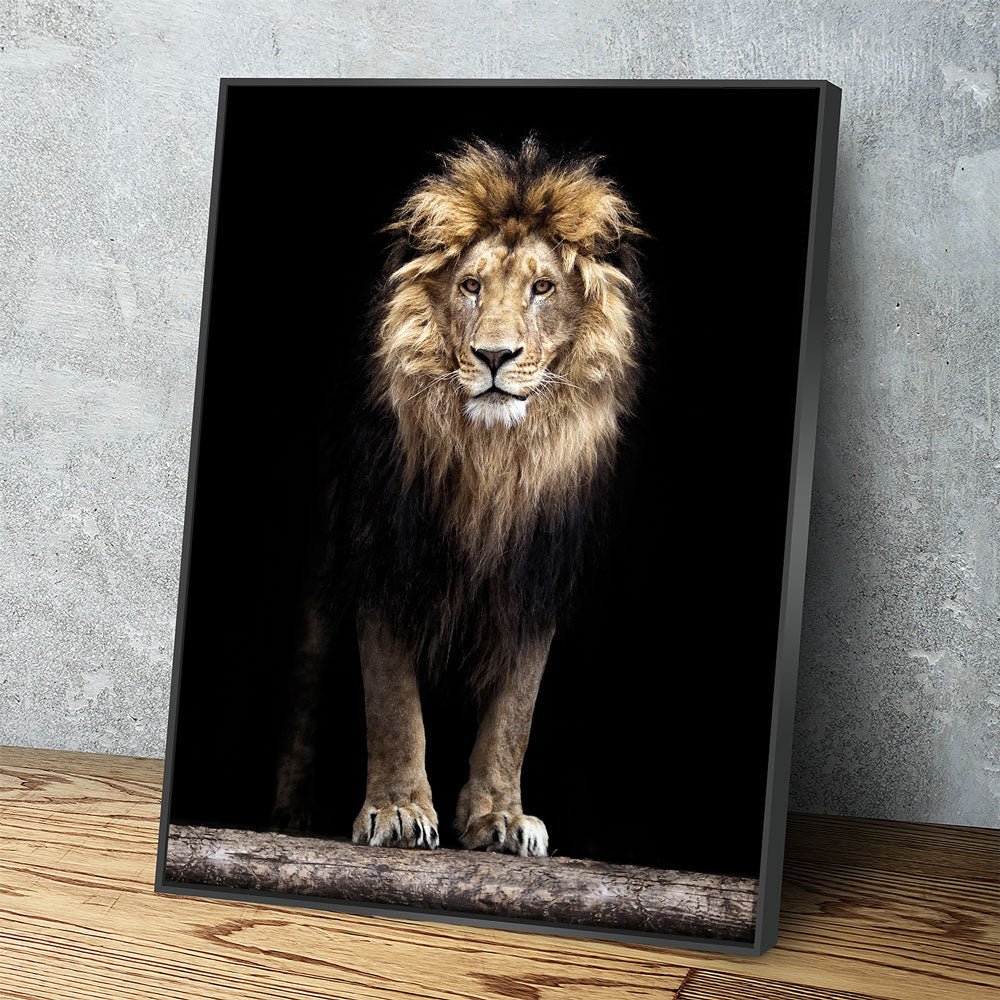Mighty Lion Canvas Wall Art - African Lion - Royal Crown Pro