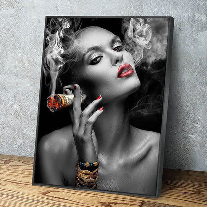 Money To Burn Canvas Wall Art - Royal Crown Pro