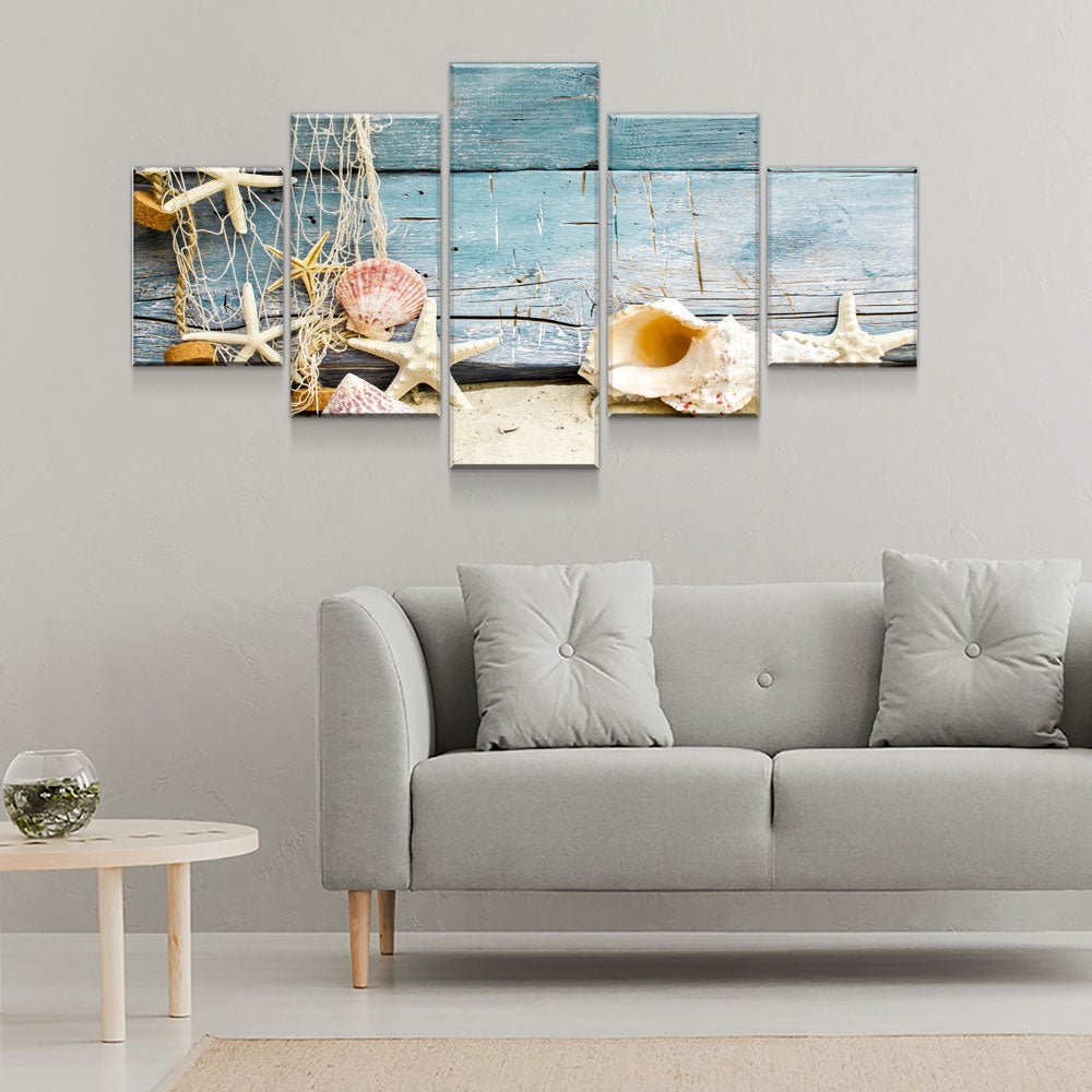 Nautical Collection 5-Piece Wall Art Canvas - Royal Crown Pro