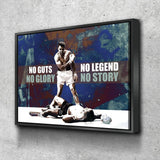 No Guts No Glory, No Legend No Story Canvas Wall Art Boxing Art - Royal Crown Pro