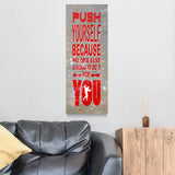 Push Yourself Gym Fitness Motivational Canvas Wall Art Men's Fitness Motivation Decor - Royal Crown Pro
