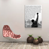 Rocky Balboa Canvas Wall Art, Motivational Wall Art, Rocky Balboa Decor, Gym Sign, Fitness Studio, CrossFit Decor, Rocky Balboa Quote - Royal Crown Pro