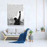Rocky Balboa Canvas Wall Art, Motivational Wall Art, Rocky Balboa Decor, Gym Sign, Fitness Studio, CrossFit Decor, Rocky Balboa Quote - Royal Crown Pro