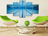 Swimming Pool Swimmers Delight 5-Piece Wall Art Canvas - Royal Crown Pro