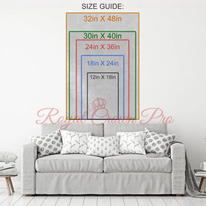The Ten Commandments Canvas Wall Art, Religious Decor, 10 Commandments Print - Royal Crown Pro